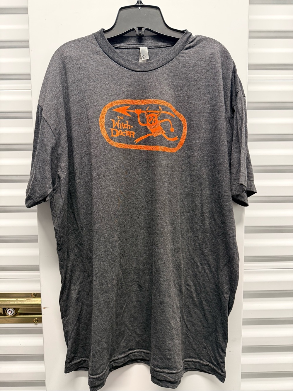 Rare Tiki Kickstarter “ The Witch Doctor Graphic Shirt Soft Gray 2x